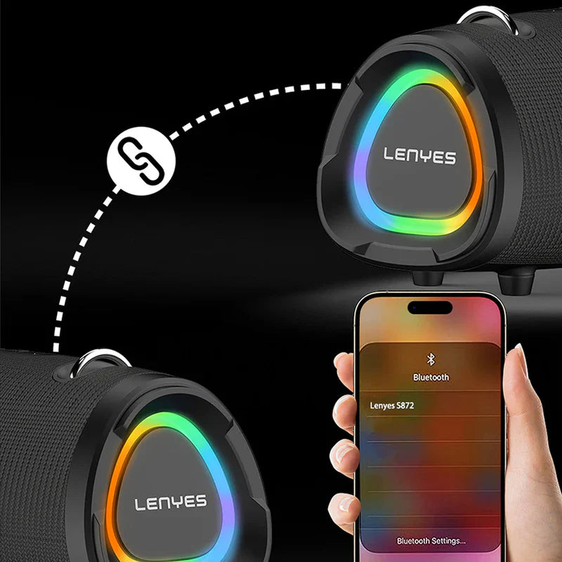 Lenyes 160W RGB IPX6 Karaoke Party Speaker S872