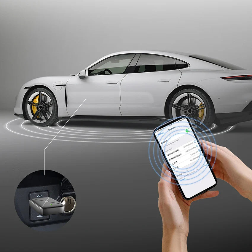 Lenyes Bluetooth 5.0 5GHz Wireless CarPlay Android Auto Adapter LCP01