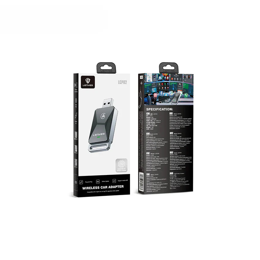 Lenyes Wireless CarPlay & Android Auto Adapter LCP02