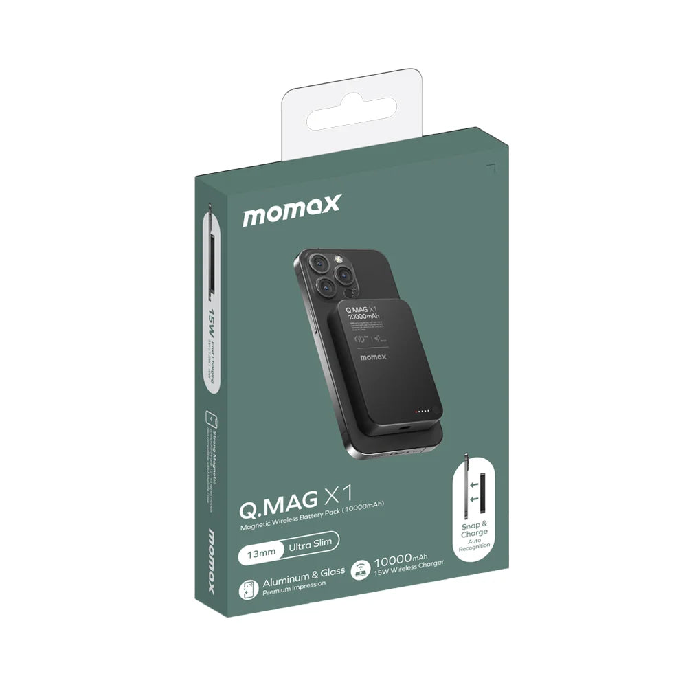 Momax Q.Mag X1 Magnetic Wireless Power Bank 10000mAh
