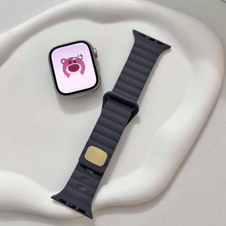 Buckle Soft Silicone Band For Apple Watch