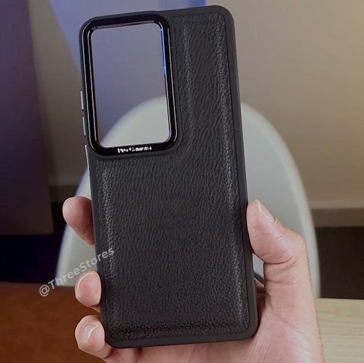 Black Leather Case Oppo Reno 11F