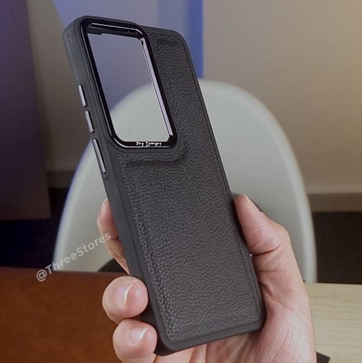 Black Leather Case Oppo Reno 11F