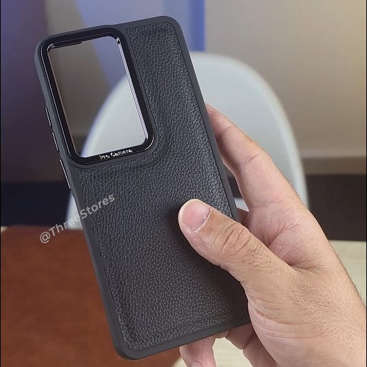 Black Leather Case Oppo Reno 11F