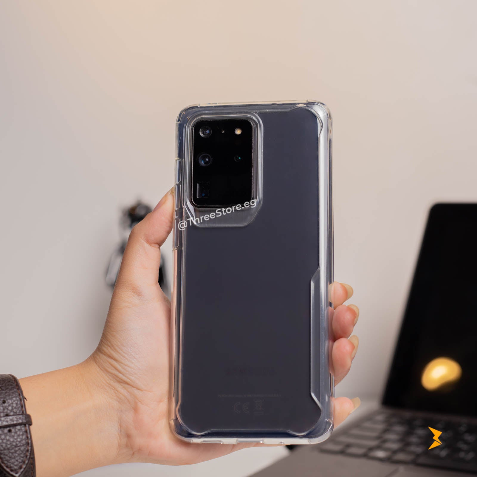 X-Fitted Transparent Shockproof Case Samsung S20 ultra