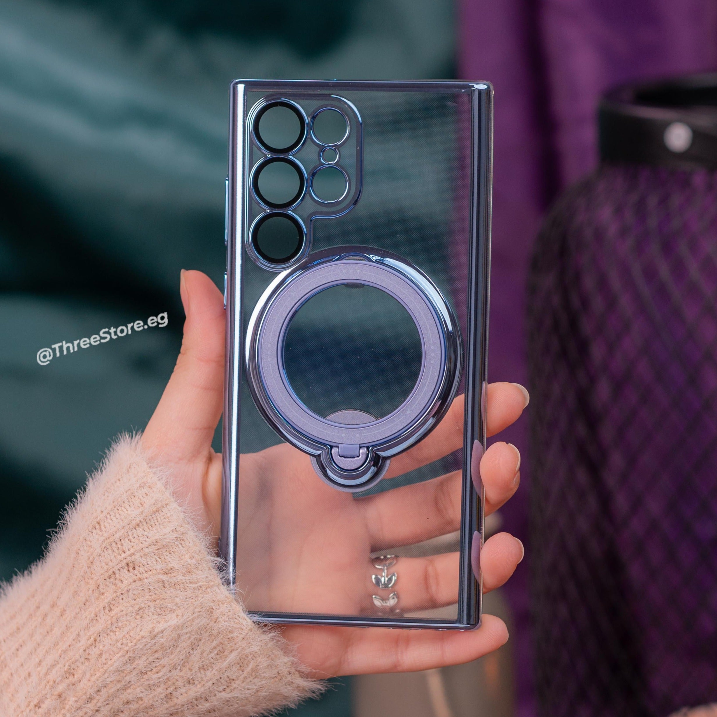 Stand Magsafe Transparent Case Samsung S24 Ultra