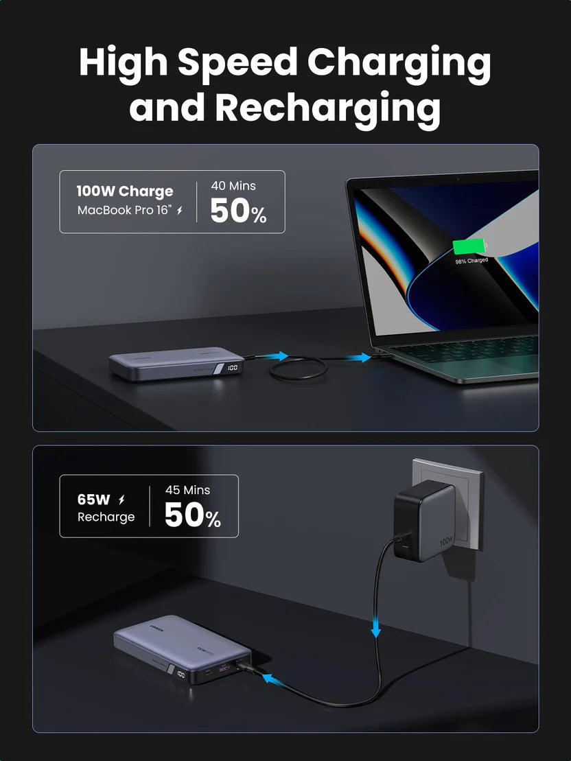 GREEN 100W Super Fast power Bank 20000mAH GE-B909