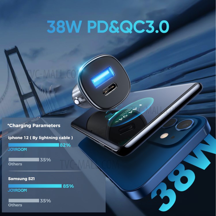 JoyRoom Fast Car Charger Dual ports C-A42