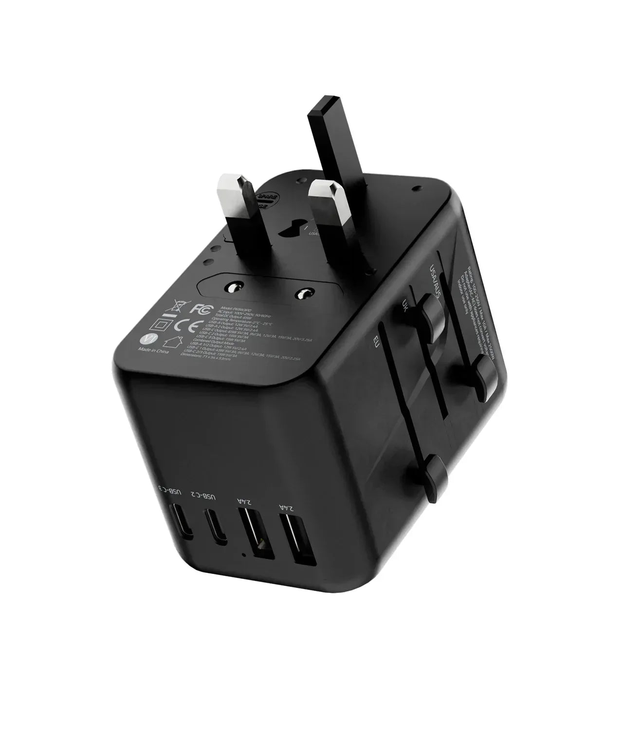 Powerology Adapter Multi-Port 65w Universal - Three