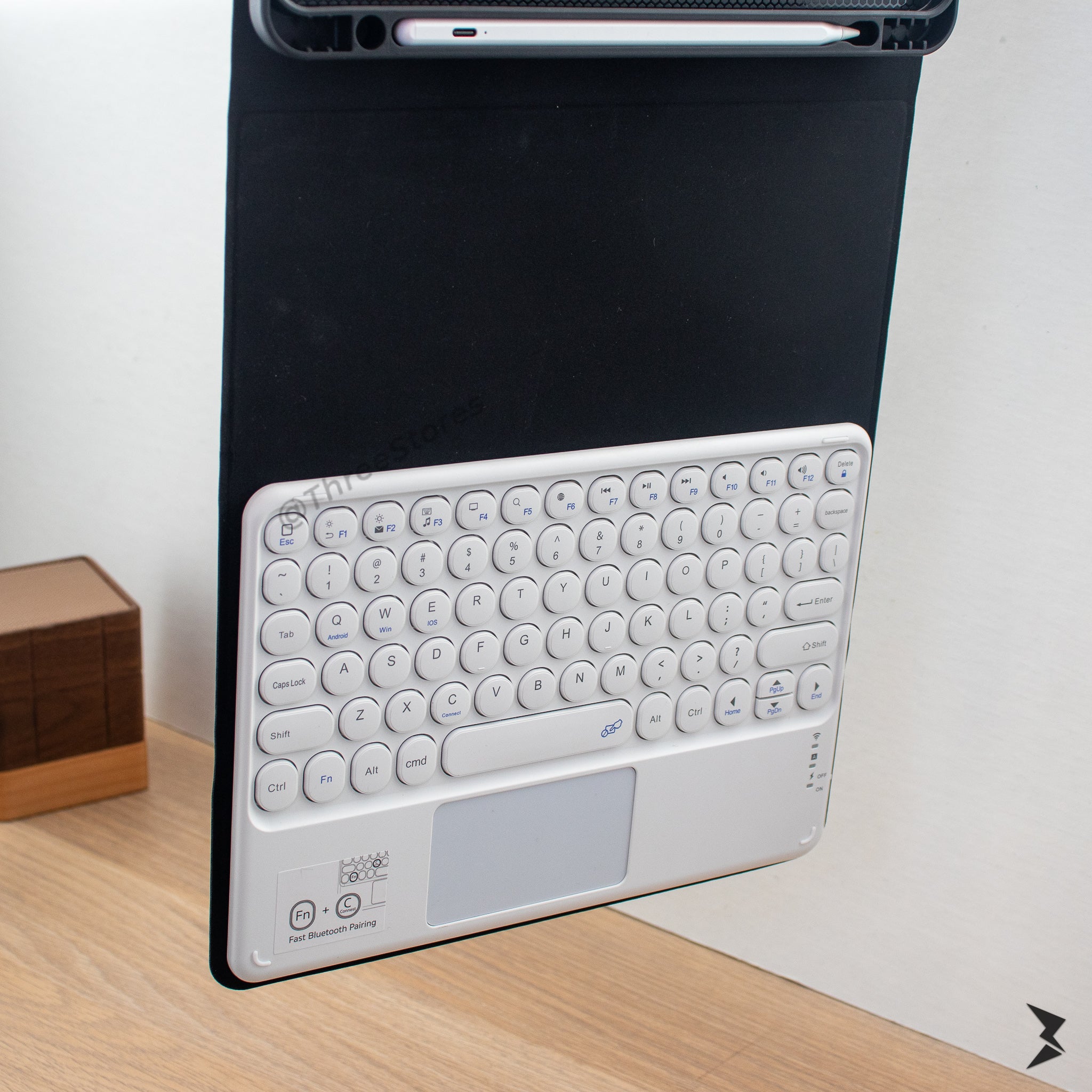 Coteetci Keyboard Pad Fabric Case For iPad Air