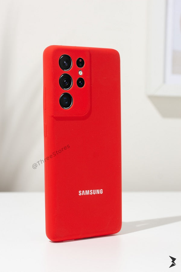Silicone Camera Protection Case Samsung S21 Ultra
