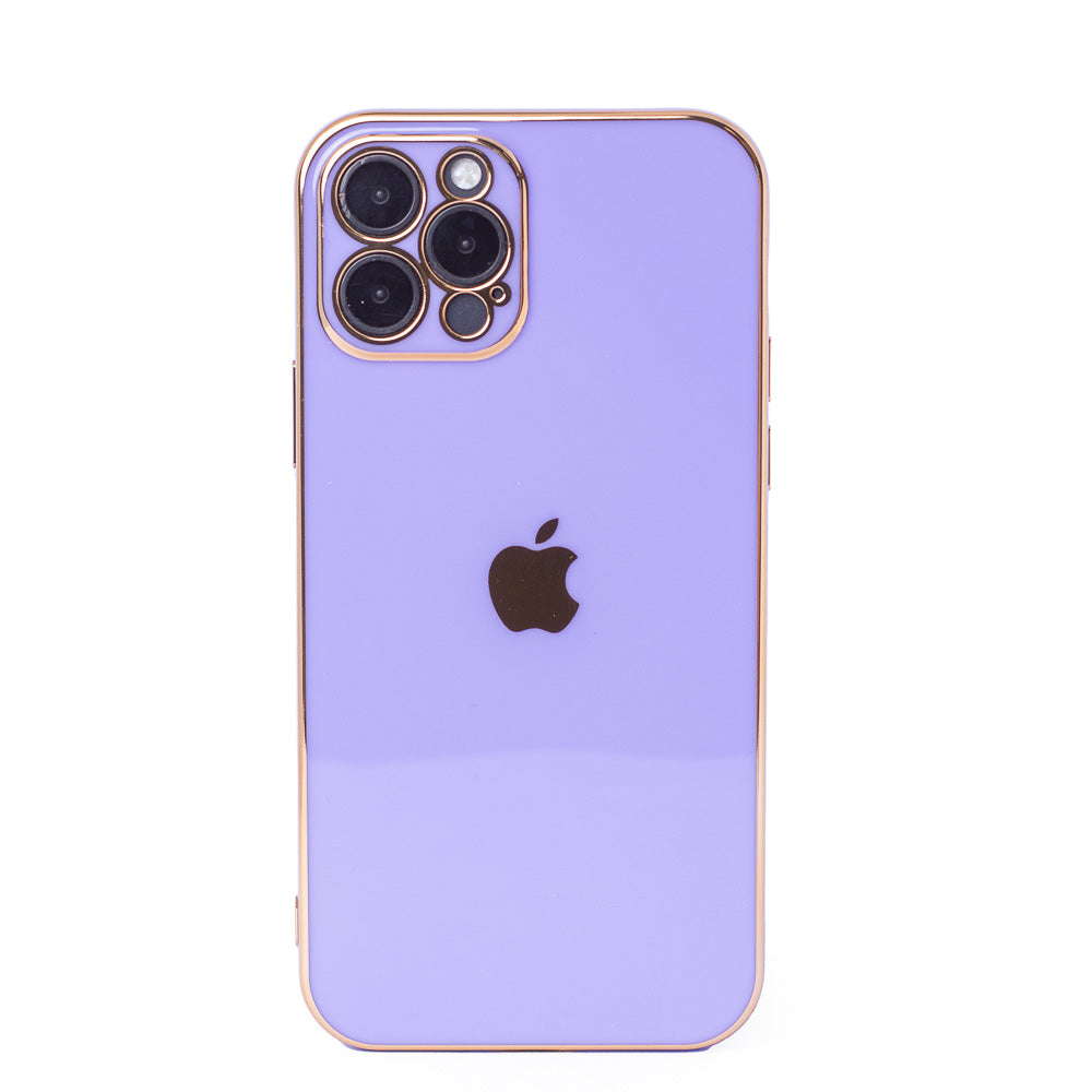 Plating Gold Lens Protection Case iPhone 12 Pro
