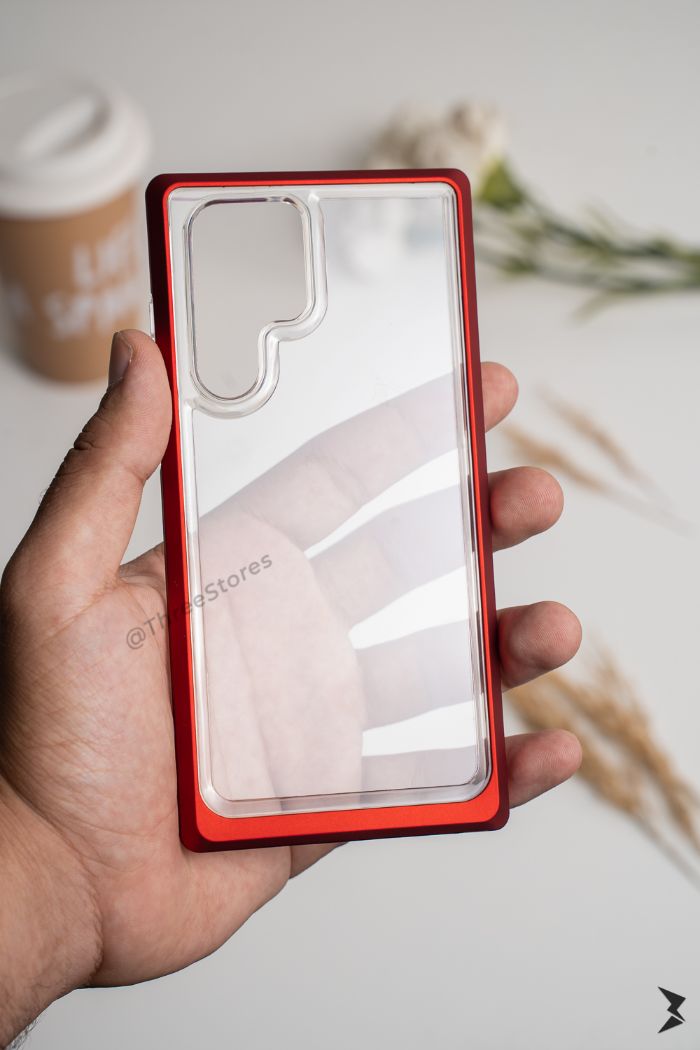 Transparent Double Frame Case Samsung S22 Ultra