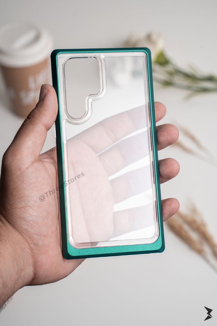 Transparent Double Frame Case Samsung S22 Ultra