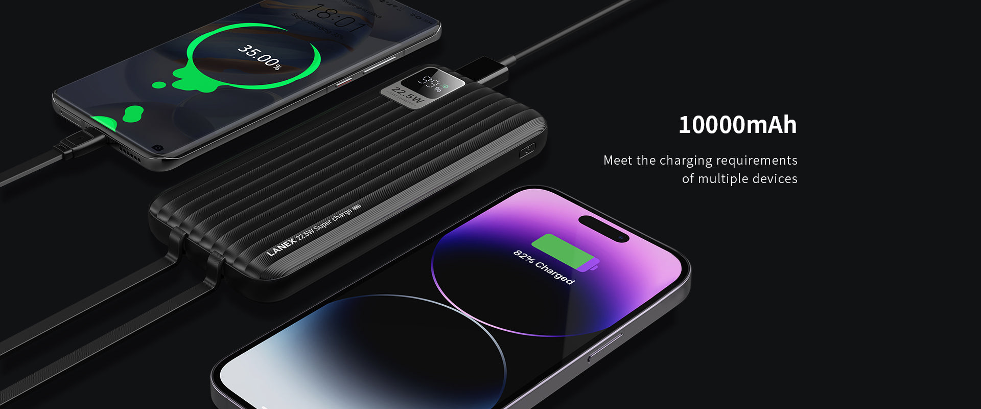 Lanex Fast Charging Power Bank 10000 N8