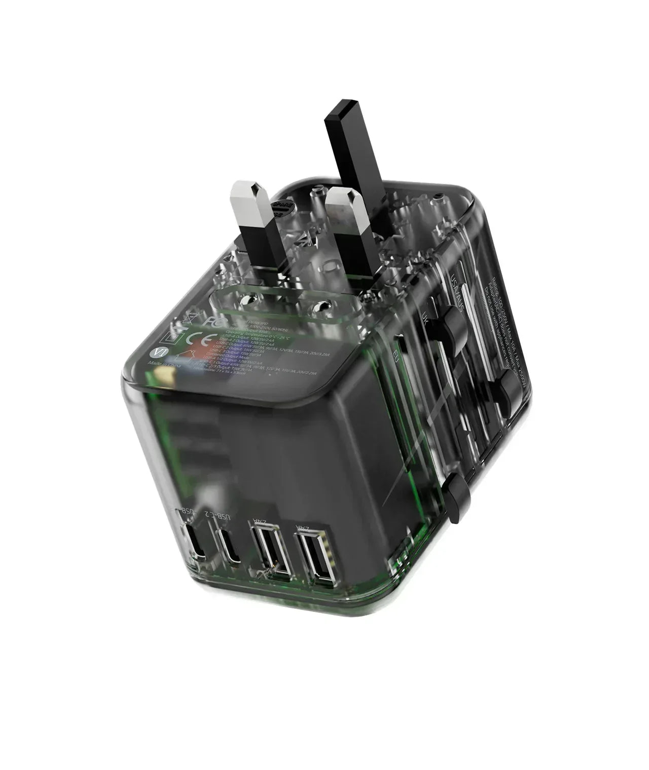 Powerology Adapter Multi-Port 65w Universal - Three