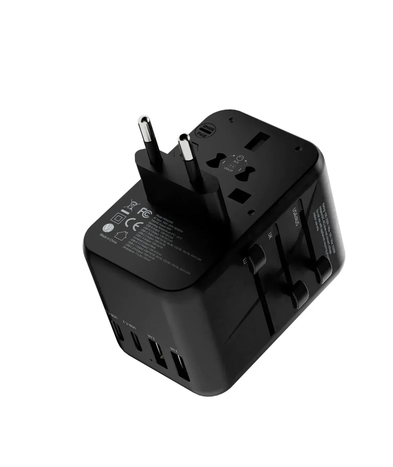 Powerology Adapter Multi-Port 65w Universal - Three