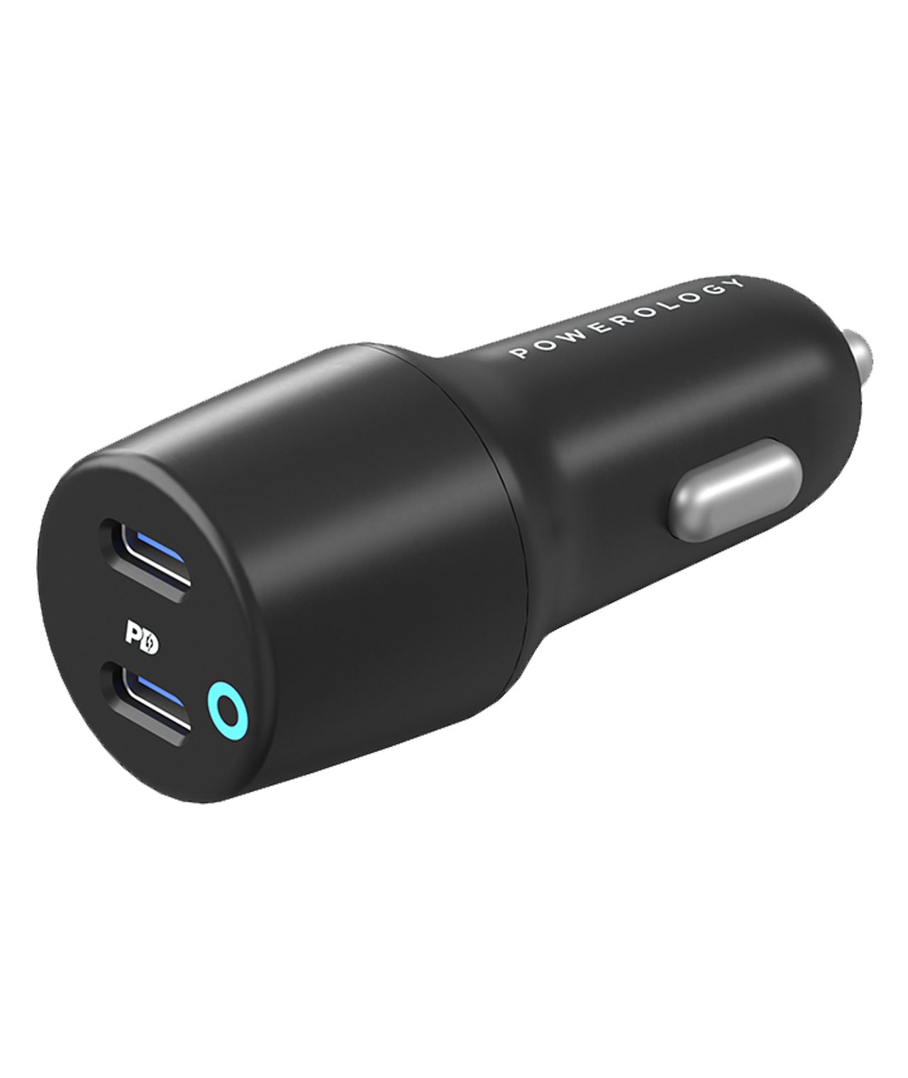 Powerology Ultra-Quick Car Charger with Dual Output 45W