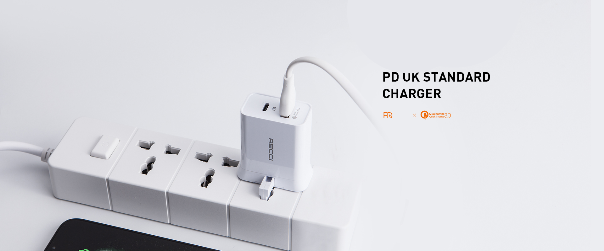 Recci 33W Dual Charger Gan RC22