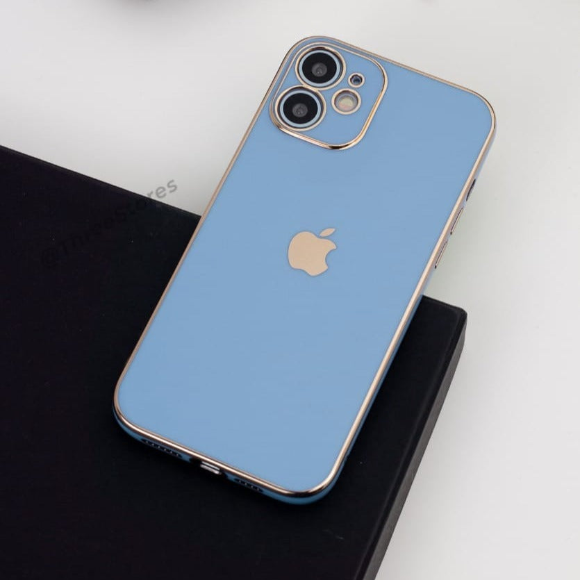 Plating Gold Lens Protection Case iPhone 11