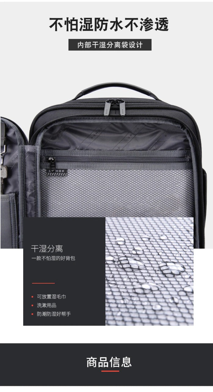 BANGE Leather Professional WaterProof BackPack 019